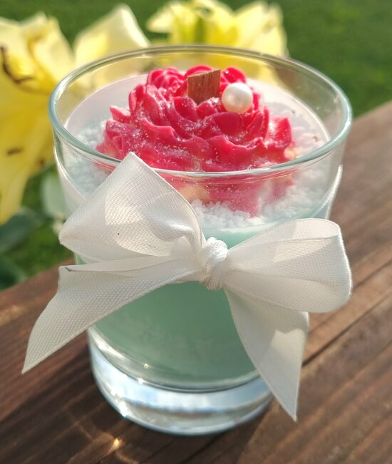 Svece "ROZĀ MĀKONIS"